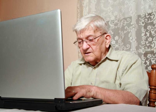 Senior Series Using A Laptop